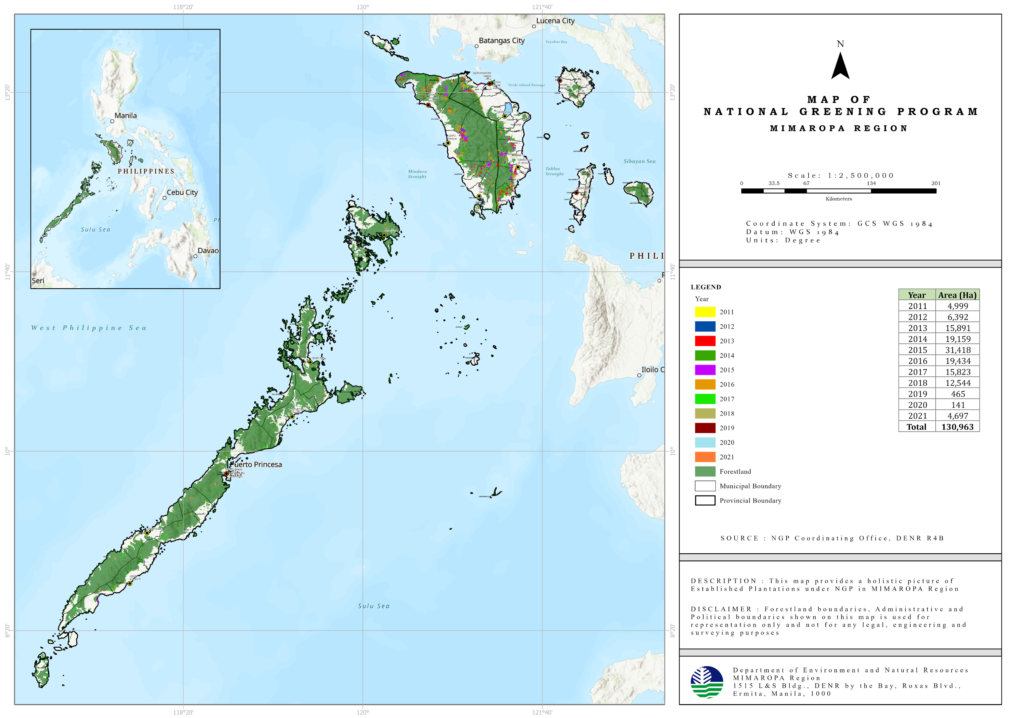 National Greening Program Map